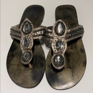 Bejeweled Sandals